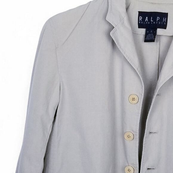 RALPH by Ralph Lauren Black Label 100% Cotton Cropped Chores Jacket Blazer - 8 - Picture 2 of 7